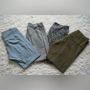 Four pairs of Athletic leggings NY&C, unbranded, RL Active, Marika Size Large